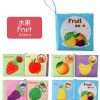 0-12Monthes Baby Cloth Book Fruits Animals Cognize Puzzle Book Infant Kids Early Learning Educational Fabric Books Toys