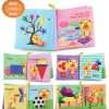 0-12Monthes Baby Cloth Book Fruits Animals Cognize Puzzle Book Infant Kids Early Learning Educational Fabric Books Toys