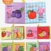 0-12Monthes Baby Cloth Book Fruits Animals Cognize Puzzle Book Infant Kids Early Learning Educational Fabric Books Toys