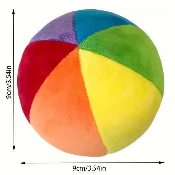 00bb62e5808e751a061e005fb38dcdd9-1.jpg Montessori Rainbow Ball Baby Rattle Toy - Colorful Plush Sensory Ball for Early Childhood Development and Learning, Perfect for Boys and Girls