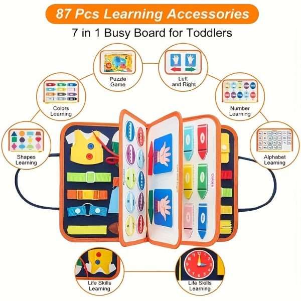 00ea597a5a178152eb477f793057dcce-1.jpg Montessori Busy Board - Educational Sensory Toy for Toddlers - Develops Fine Motor Skills - Perfect Gift for Halloween and Christmas