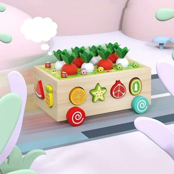 02506d260f93144812116979105b1937-1.jpg Toddlers Montessori Wooden Educational Toys For Baby Boys Girls Shape Sorting Toys Gifts Wood Preschool Learning Fine Motor Skills Game Christmas??Halloween??Thanksgiving Gift