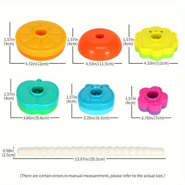040e07874e939fbde731aee3cef0376e-1.jpg New Rotating Rainbow Rotating Music Stacking Music Baby Infant Color Shape Cognition Early Education Puzzle Development Intelligence Sleeve Circle Children's Toys For Boys And Girls