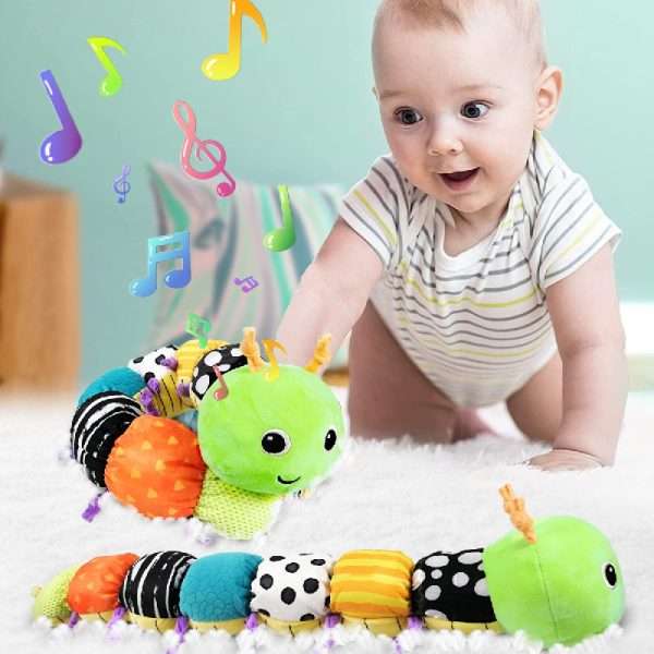 1686122101415-d1cdc05eb8544a0ba07dcb891665580e-goods.jpg Interactive Musical Caterpillar Toy for Babies and Toddlers - Soft Plush Educational Gift with Fun Melodies and Colors!