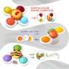 3-Pack Suction Cup Spinner Toys - Sensory & Early Education Toys for Babies & Toddlers - Perfect Birthday Gifts for Boys & Girls!