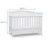 2023 New 4-in-1 Convertible Crib,  Dual Sided Recycled Fiber Core Crib and Toddler Mattress