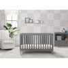 2023 New  Children 4-in-1 Convertible Baby Crib, Bianca White with Natural Legs