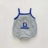 2023 New In Summer Infant Newborn Girls Boys Sleeveless Cartoon Print Outwear Kids Baby Pure Cotton Overalls Bodysuits
