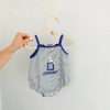 2023 New In Summer Infant Newborn Girls Boys Sleeveless Cartoon Print Outwear Kids Baby Pure Cotton Overalls Bodysuits