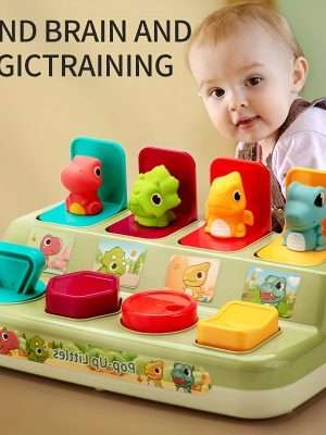 Fun & Educational Dinosaur-Shaped Surprise Box for Developing Your Baby's Logical Thinking & Motor Skills - Perfect Gift for Halloween, Christmas, and Thanksgiving Day