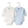 2pcs/lot Newborn Baby Clothes Rompers Cotton Infant Long Sleeves Autumn Girls Robe Solid Color Overalls Boys Ropa Bebe Clothing