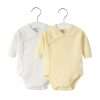 2pcs/lot Newborn Baby Clothes Rompers Cotton Infant Long Sleeves Autumn Girls Robe Solid Color Overalls Boys Ropa Bebe Clothing