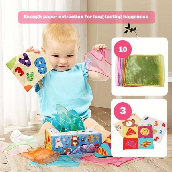 31723a61df26d416bade184122eecdd2.jpg Montessori Tissue Box and Sensory Scarves for 6-12 Month Olds - Early Learning and Developmental Toys