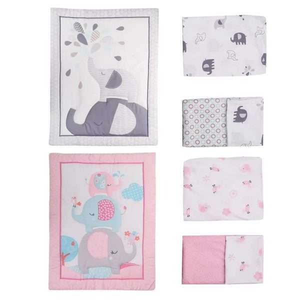 3Pcs-Cotton-Crib-Bed-Linen-Kit-For-Boy-Girl-Baby-Bedding-Set-Includes-Bed-Quilt-bed_827ac124-6eb0-411f-b2fc-f0802811a45a.jpg 3Pcs Cotton Crib Bed Linen Kit For Boy Girl Baby Bedding Set Includes Bed Quilt/bed Cover/bed Skirt Cute Cartoon Elephant Print