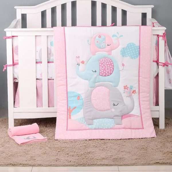 3Pcs-Cotton-Crib-Bed-Linen-Kit-For-Boy-Girl-Baby-Bedding-Set-Includes-Bed-Quilt-bed_c5deab99-3dec-4854-a9dc-aeab1e2aa146.jpg 3Pcs Cotton Crib Bed Linen Kit For Boy Girl Baby Bedding Set Includes Bed Quilt/bed Cover/bed Skirt Cute Cartoon Elephant Print