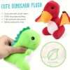 BenBen Dinosaur Stuffed Animals, 5 Small Dinosaur Plush Dolls And Egg Bag Toys Set, Dino Plushies, Cute Stuff For Kids Girls Boys, Baby Shower, Christmas Gifts