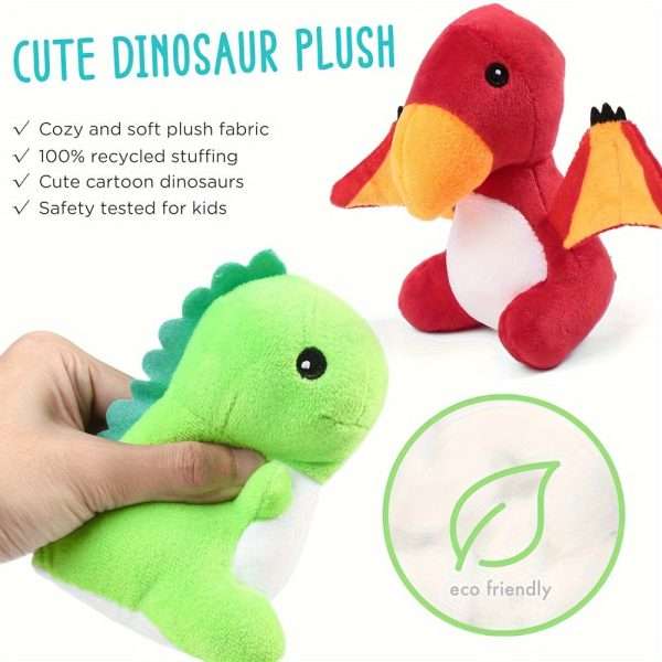 47a7298120cae7882fa6e170aced9553.jpg BenBen Dinosaur Stuffed Animals, 5 Small Dinosaur Plush Dolls And Egg Bag Toys Set, Dino Plushies, Cute Stuff For Kids Girls Boys, Baby Shower, Christmas Gifts