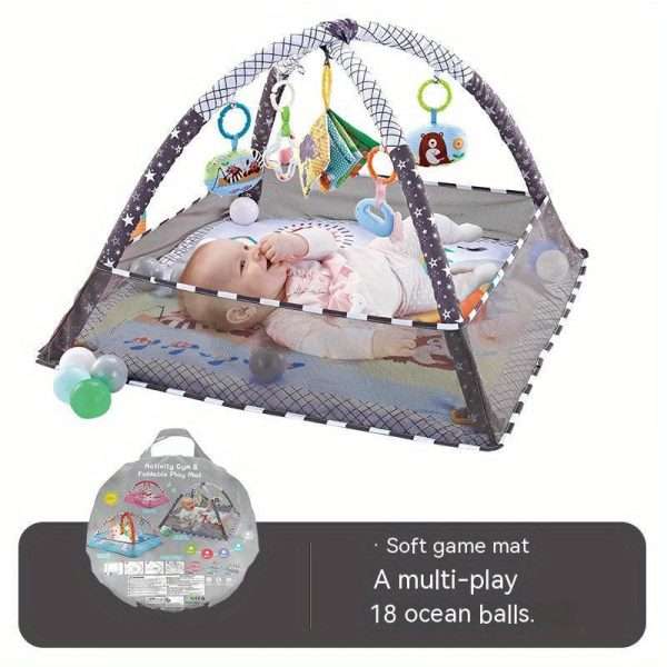 49cdd06d-fb77-45c9-87b0-ad4e745065f8_800x800_ba7d9ab8-fe7f-4bbb-91e0-436cdee8d54b.jpg 18-piece Baby Activity Gym Set - Develop Movement, Cognition, and Sensory Skills with Fence Gym, Ball Pit, Crawling Mat, and Toys - Perfect Christmas Gift for Boys and Girls!