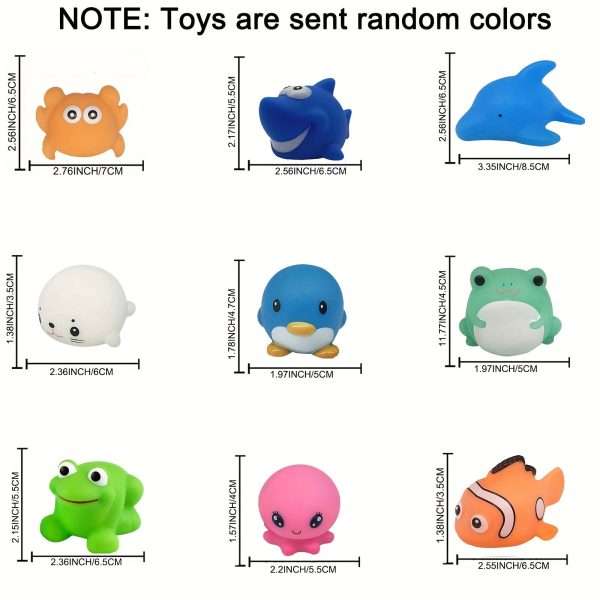 4c878ada-5946-4a7e-99ff-15f224c452ac.jpg 6 pcs Color Changing Light Up Bath Toys for Kids - Fun Floating Rubber Toys for Bathtub and Shower Games - Perfect for Toddlers and Children