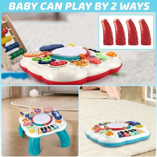 4d3ec75562f2097b2cb9249ecf75d3b6-1.jpg Multi-Functional Baby Activity Table with Music and Learning Features - Perfect for Early Education and Development - Sturdy and Fun Toy for 6-18 Month Olds - Great Birthday Gift (Random Color)