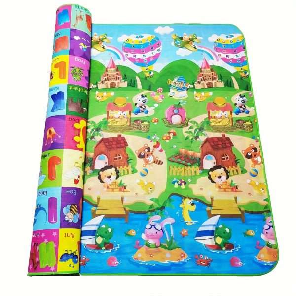5cf4d4dc-2005-41a8-888d-83d160fb8002.jpg Double-Sided Baby Crawling Mat - Moisture-Proof, Waterproof Foam Floor Mat for Playtime - Perfect Gift for Holidays and Special Occasions
