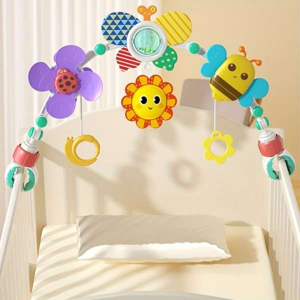 73fb8f605ce9c7a67c5c49edcb267de7-1.jpg HUANGER Hanging Butterfly Crib Bassinet Mobile Baby Toy Rattles, Safety Newborn Bed Bell Toys No Battery Operation Required