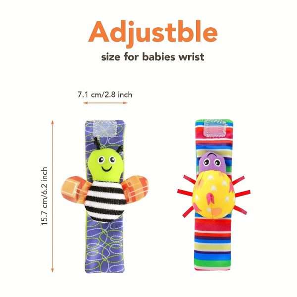 786f7fa2122ec225a7d4a8469d88d9c5-1.jpg Baby Rattle Socks - Learning Toys for 3-12 Month Old Boys and Girls - Perfect Gift for Christmas, Halloween, and Thanksgiving