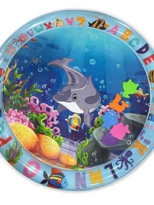 Inflatable Baby Water Mat - Promotes Motor and Sensory Development - Aquarium Activity Mat for Boys and Girls - Sensory Stimulation Gift for Infants - 25.6 Inches - Perfect for Christmas, Halloween, and Thanksgiving Gifts