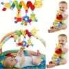 Plush Baby Stroller Rattle Toy - Versatile Hanging Bell for Bed, Car, and More - Perfect for Halloween, Thanksgiving, and Christmas Gifts