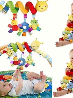 Plush Baby Stroller Rattle Toy - Versatile Hanging Bell for Bed, Car, and More - Perfect for Halloween, Thanksgiving, and Christmas Gifts