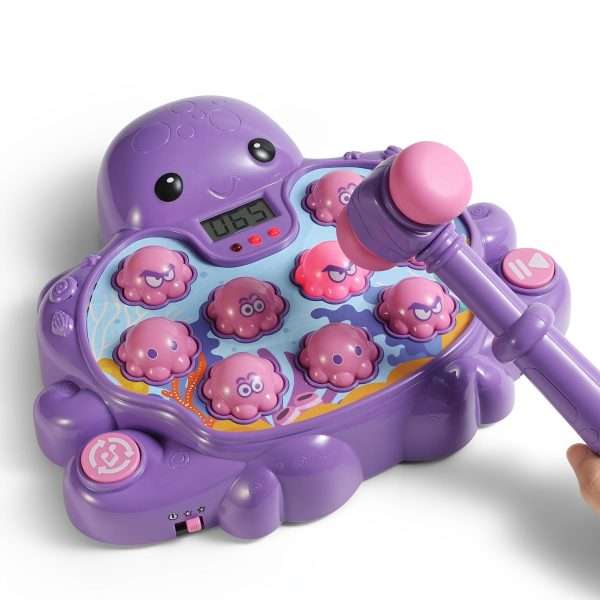 Toys For Toddlers Age 2-4, Whack A Octopus Game Baby Toy For Early Learning, Birthday Gift For Kids