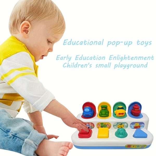 Educational Learning Car Toy for Babies and Toddlers - Sort Colors and Pop-Up Fun for Boys and Girls