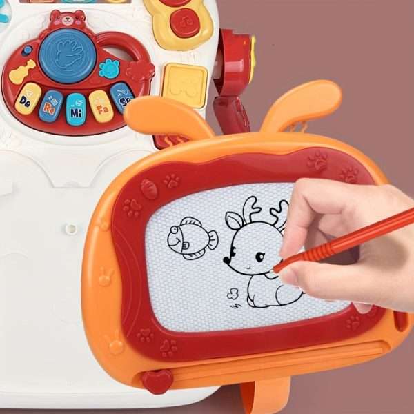 9c21378e1fa0d305071bc5d4bbc2e2c9-1.jpg Multifunctional Sit Station Learning Walker for Early Education and Fun Activities - Detachable Game Panel, Music Learning Toys for Baby Boys and Girls - Perfect Christmas Gift