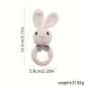 Adorable Crochet Rabbit Rattle with Built-in Bells for Soothing Sounds and Stimulating Baby's Senses