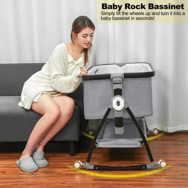 Baby-Bassinet-Bedside-Sleeper-Bedside-Bassinet-for-Baby-3-in-1-Bedside-Crib-with-Adjustable-6_b63b7769-2371-44a8-8e7a-46467802eec5.jpg Baby Bassinet Bedside Sleeper, Bedside Bassinet for Baby, 3 in 1 Bedside Crib with Adjustable 6 Height, Portable Bassinet