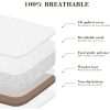 Baby Bassinet, Bedside Sleeper, Easy Folding Bedside Crib with 100% Breathable & Washable Mattress Baby Bed