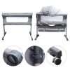 Baby Bed Side Crib Newborn Bassinet Bedside Crib Infant Sleeper Bed Cradle Gray Adjustable Tilting Cradle Bed Portable 80-85cm