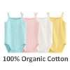 Baby One-Pieces Bodysuits for Newborn Girls Kids Cotton Sleeveless Rompers Toddlers Summer Playsuits White Clothes Outfit 2023