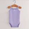 Baby One-Pieces Bodysuits for Newborn Girls Kids Cotton Sleeveless Rompers Toddlers Summer Playsuits White Clothes Outfit 2023