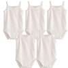 Baby One-Pieces Bodysuits for Newborn Girls Kids Cotton Sleeveless Rompers Toddlers Summer Playsuits White Clothes Outfit 2023
