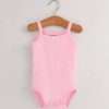Baby One-Pieces Bodysuits for Newborn Girls Kids Cotton Sleeveless Rompers Toddlers Summer Playsuits White Clothes Outfit 2023