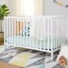 4-in-1 Convertible Crib in White