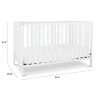 4-in-1 Convertible Crib in White