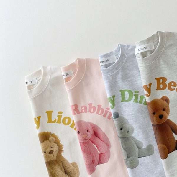Korea-2022-Summer-New-Infant-Baby-Boy-Clothes-Set-Cartoon-3D-Bear-Printed-T-shirts-Tops_5423beec-3961-4e86-b83e-6d0996d85d2f.jpg Korea 2022 Summer New Infant Baby Boy Clothes Set Cartoon 3D Bear Printed T shirts Tops+Toddler Girl Breathable Shorts 2pcs Set
