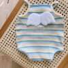 Newborn Striped Romper Baby Girls Candy Color Bodysuit Infant Sling Vest Wearing Summer Clothes New Child Fashion Tops Clothes
