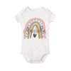 Personalized Baby Bodysuit Rainbow with Name Infant Jumpsuit Boys Girls Outfits Romper Custom Toddler Clothes Baby Shower Gift