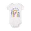 Personalized Baby Bodysuit Rainbow with Name Infant Jumpsuit Boys Girls Outfits Romper Custom Toddler Clothes Baby Shower Gift