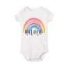 Personalized Baby Bodysuit Rainbow with Name Infant Jumpsuit Boys Girls Outfits Romper Custom Toddler Clothes Baby Shower Gift