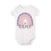 Personalized Baby Bodysuit Rainbow with Name Infant Jumpsuit Boys Girls Outfits Romper Custom Toddler Clothes Baby Shower Gift