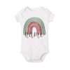 Personalized Baby Bodysuit Rainbow with Name Infant Jumpsuit Boys Girls Outfits Romper Custom Toddler Clothes Baby Shower Gift
